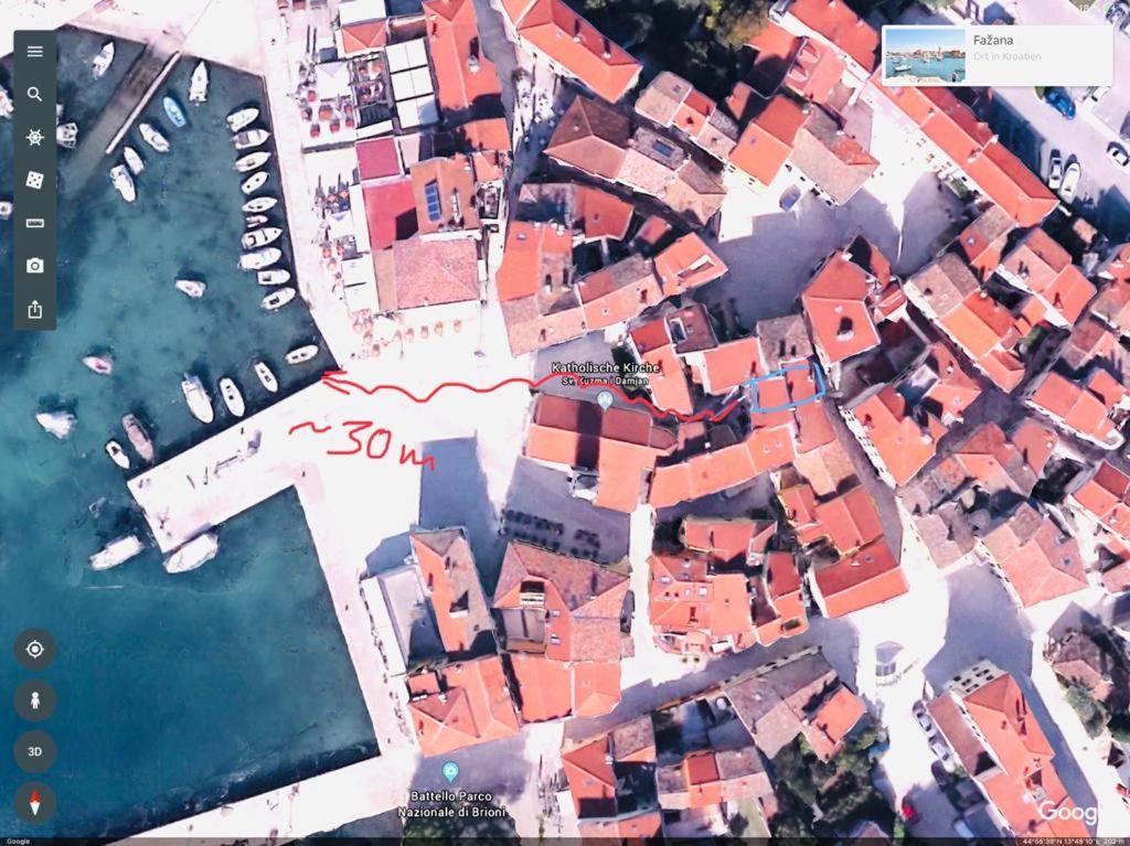 Istrian Stone House In The Heart Of The Beautiful Fishing Village Fazana - Only Few Steps From The Sea And The Wonderful Beach - Incl Plasma-Quad-Plus-Filter Against C O V I D エクステリア 写真
